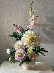 bouquet of dahlias