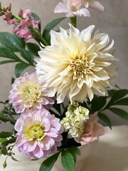 bouquet of dahlias