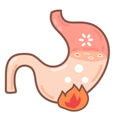 acid reflux doodle cartoon