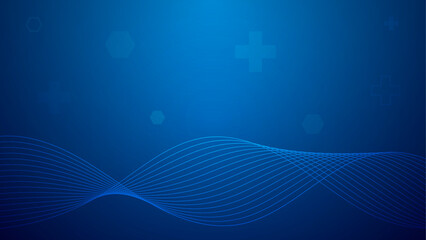 abstract healthcare technology background with waves