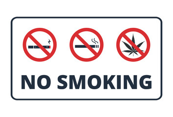 Set of Smoking prohibited Symbol
