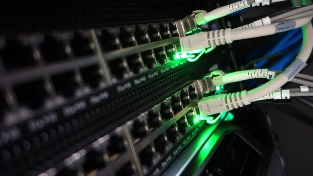 centralized connection to server and router/gateway for users to access various information systems