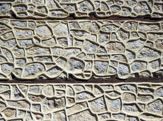 Old stone house wall textured surface