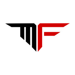 Vector modern and memorable initial letter mf or fm monogram logo, Initial Based Alphabet Icon Logo