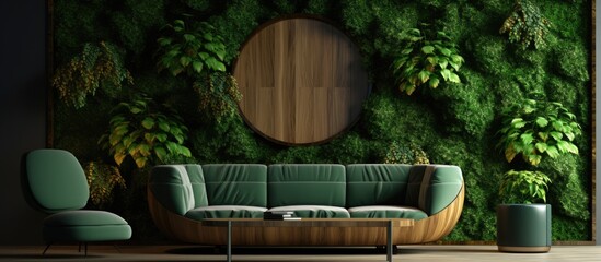 The background of the wall was adorned with a beautiful pattern adding depth and texture to the overall design Inspired by the lush beauty of nature the design showcased elements such as woo