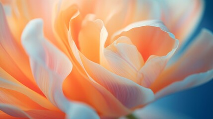 Intricate Details of Vibrant Orange Tulip Close-up