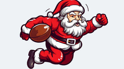 Santa Claus is Playing Football