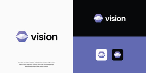 eye tech logo security, logo vector