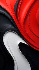 Black Red White Abstract and Modern Mobile Wallpaper Background created with Generative Ai