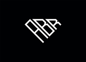 Modern letter A B R diamond shape logo And initial monogram A B R letter logo vector template