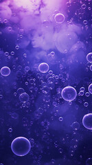 Purple bubbles morphing into faint cloud Wallpaper HD Backgrounds created with Generative Ai