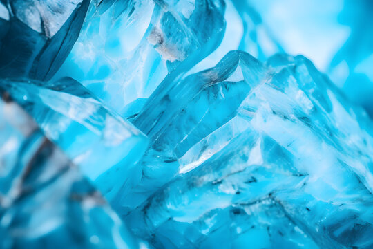 Clos eup of blue Laminar silicate mineral pectolite rock