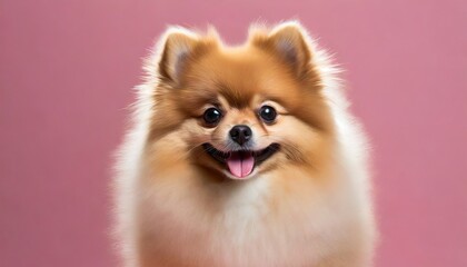 Fototapeta na wymiar Cute pomeranian dog, cartoon puppy