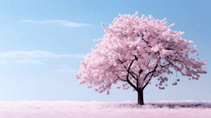 Fototapeta premium pink cherry tree