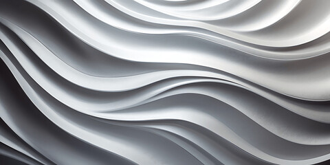 Obraz premium abstract wavy white silk fabric background