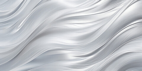abstract wavy white silk fabric background