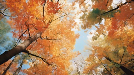 Vibrant Autumn Forest Canopy