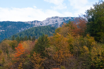 View of Berchtesgaden National Park, Berchtesgaden Alps, Berchtesgadener Land, Bavaria, Germany, Europe