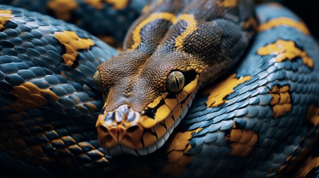 Intricate Pattern and Incredible Length of a Reticulated Python