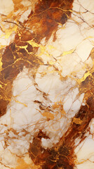 Fototapeta premium a marble texture with a brown color, in the style of byzantine gold leaf accents, wallpaper, luminous shadowing, organic formations created with Generative Ai
