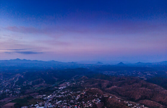 atardecer en la sierra de la mixteca