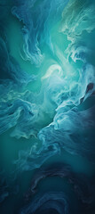 Obraz premium the wallpaper colorful waves covering the background, in the style of dark sky-blue and dark aquamarine, fluid formation, polished surfaces background created with Generative Ai