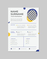 Modern Resume template design
