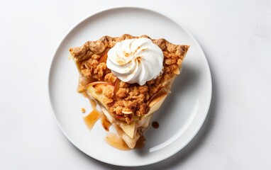 A slice of heavenly pumpkin cheesecake, topped with a generous flourish of whipped cream