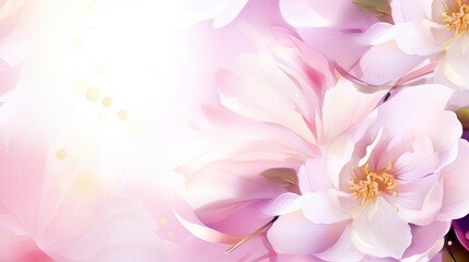 Obraz premium spring floral background with copy space
