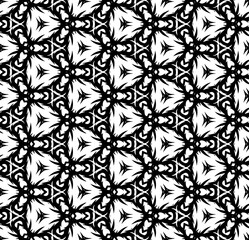 Black seamless abstract pattern. Overlay for background and backdrop. Ornamental design. PNG graphic illustration with transparent background.