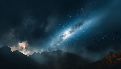 Universe filled with stars, nebula and galaxy background