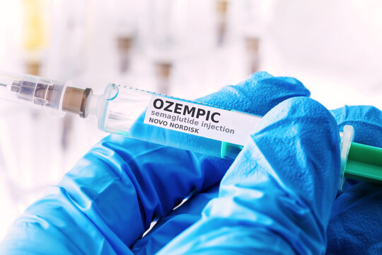 siegen, North Rhine Westphalia., germany - 10 11 2023: a injection concept of ozempic diabetes medication