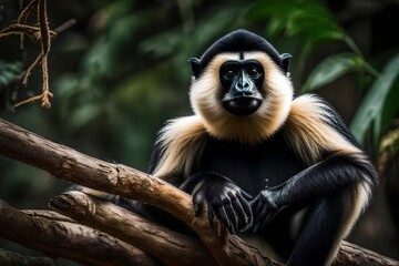 Obraz premium white tailed macaque