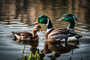 Fototapeta premium duck on the water