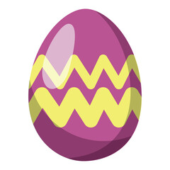 Isolated colored realistic easter egg icon Vector
