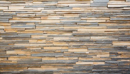 3D pattern of decorative slate stone wall surface texture background