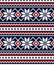 Retro christmas geometric seamless pattern vector image