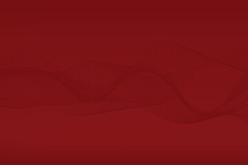 Red abstract background with smoky wavy lines