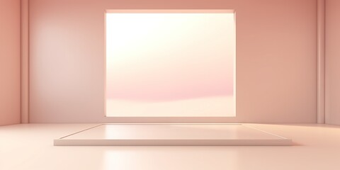 Serene Aura  Elegantly Illuminated Space for Product Showcase, Generative AI