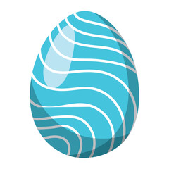 Isolated colored realistic easter egg icon Vector