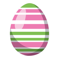 Isolated colored realistic easter egg icon Vector