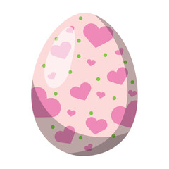 Isolated colored realistic easter egg icon Vector
