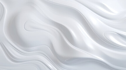 Liquid Glass and White Oil Flow Background.