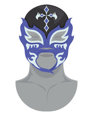 mexican wrestling mask purple