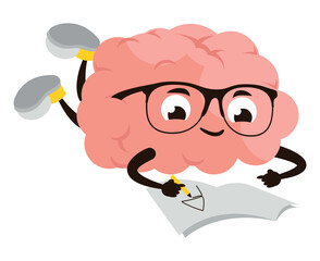 cartoon brain drawing