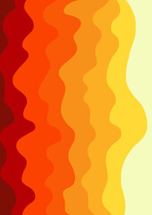 illustration of wave stripes of different colors