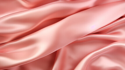 Fototapeta premium Luxurious Pink Gold Satin Textile Background