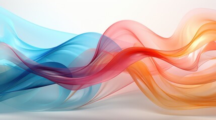 abstract colorful background with smooth flowing lines, futuristic wavy illustration