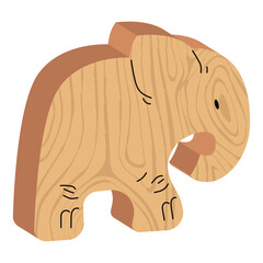 wooden toy elephant