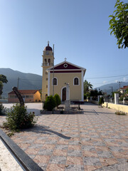 Old cathedral in the village. Ithaca Greece